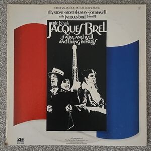 Jacques Brel Is Alive And Well Soundtrack 1974 Atlantic Vinyl LP Album